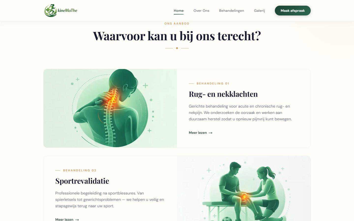 KineMaThe: behandelingen uitgelegd